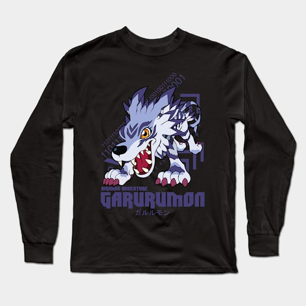 digimon adventure garurumon Long Sleeve T-Shirt by DeeMON
